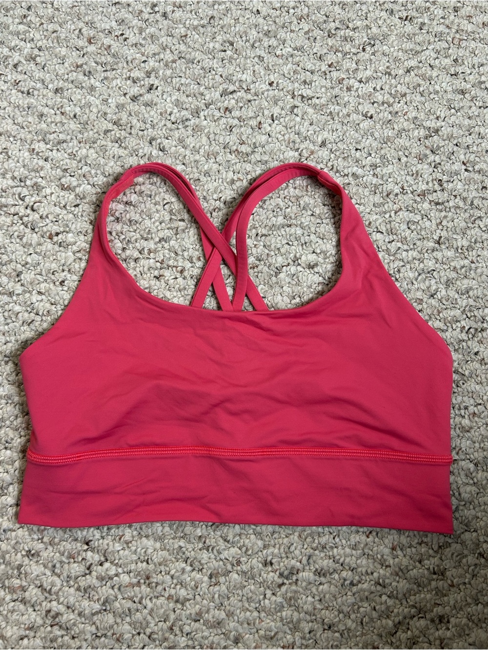Lululemon Energy Longline Bra glaze pink size 10